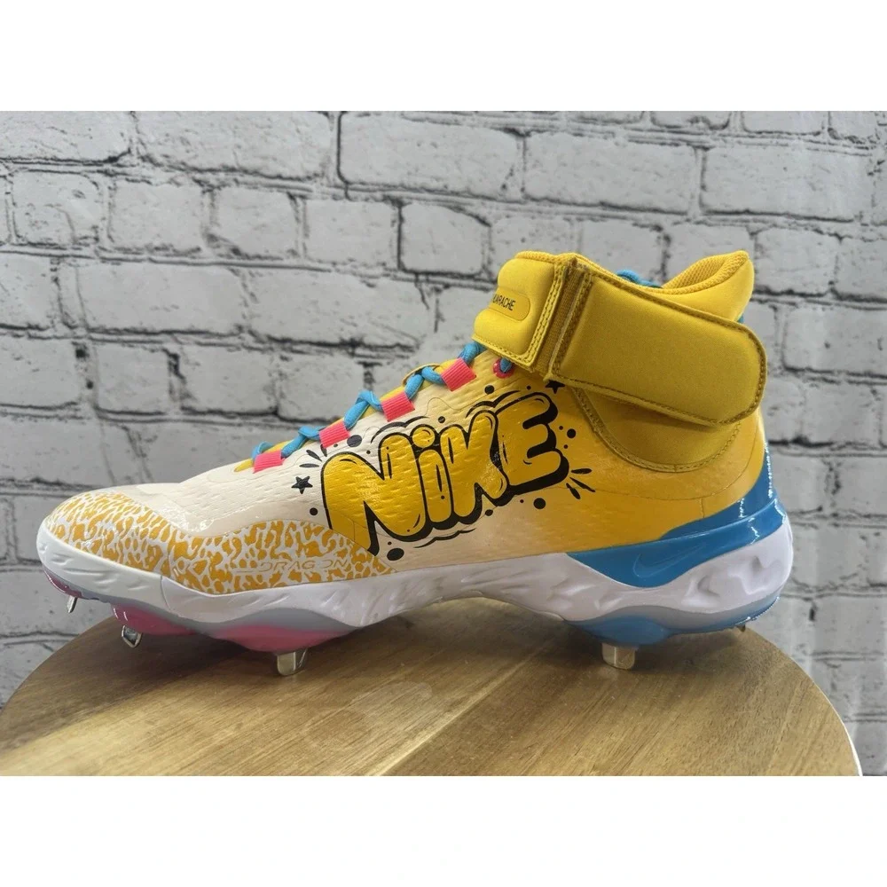 Nike x RBI Exclusive Alpha Huarache Elite 3 B-ball Cleats Fz7344-700 Men's 15 - Picture 8 of 10